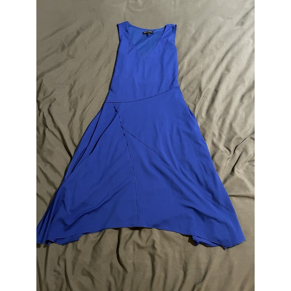 Banana Republic Tank Midi Asymmetric Dress With Belt blue Size 0 bright colorful